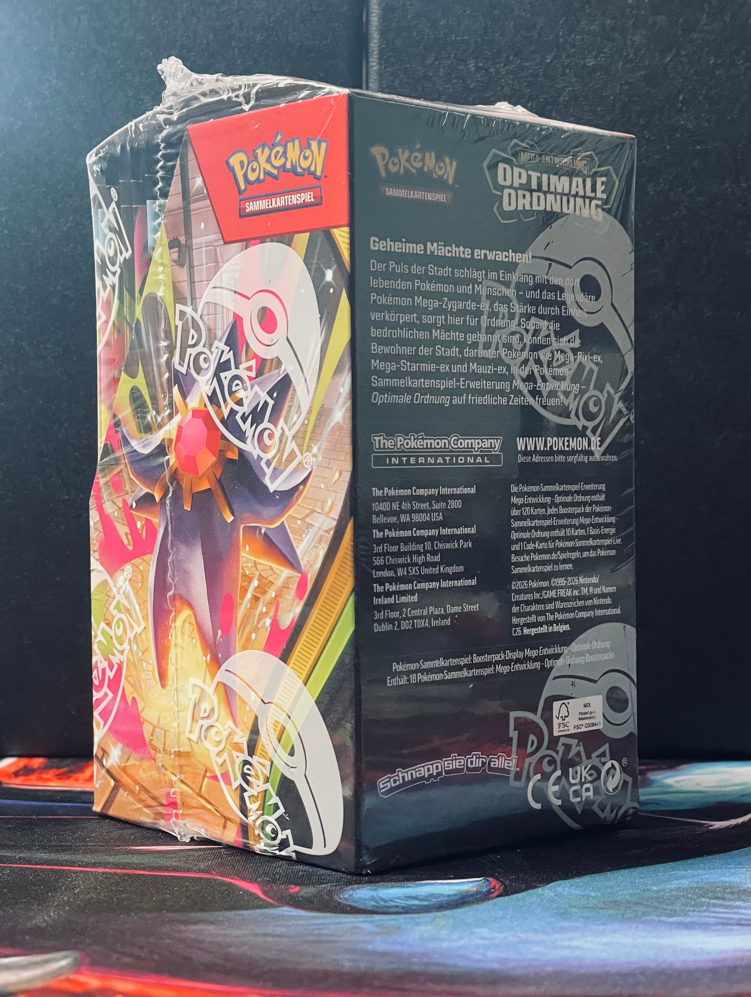 Pokémon Optimale Ordnung Display | 18 Booster | Deutsch | Neu & OVP