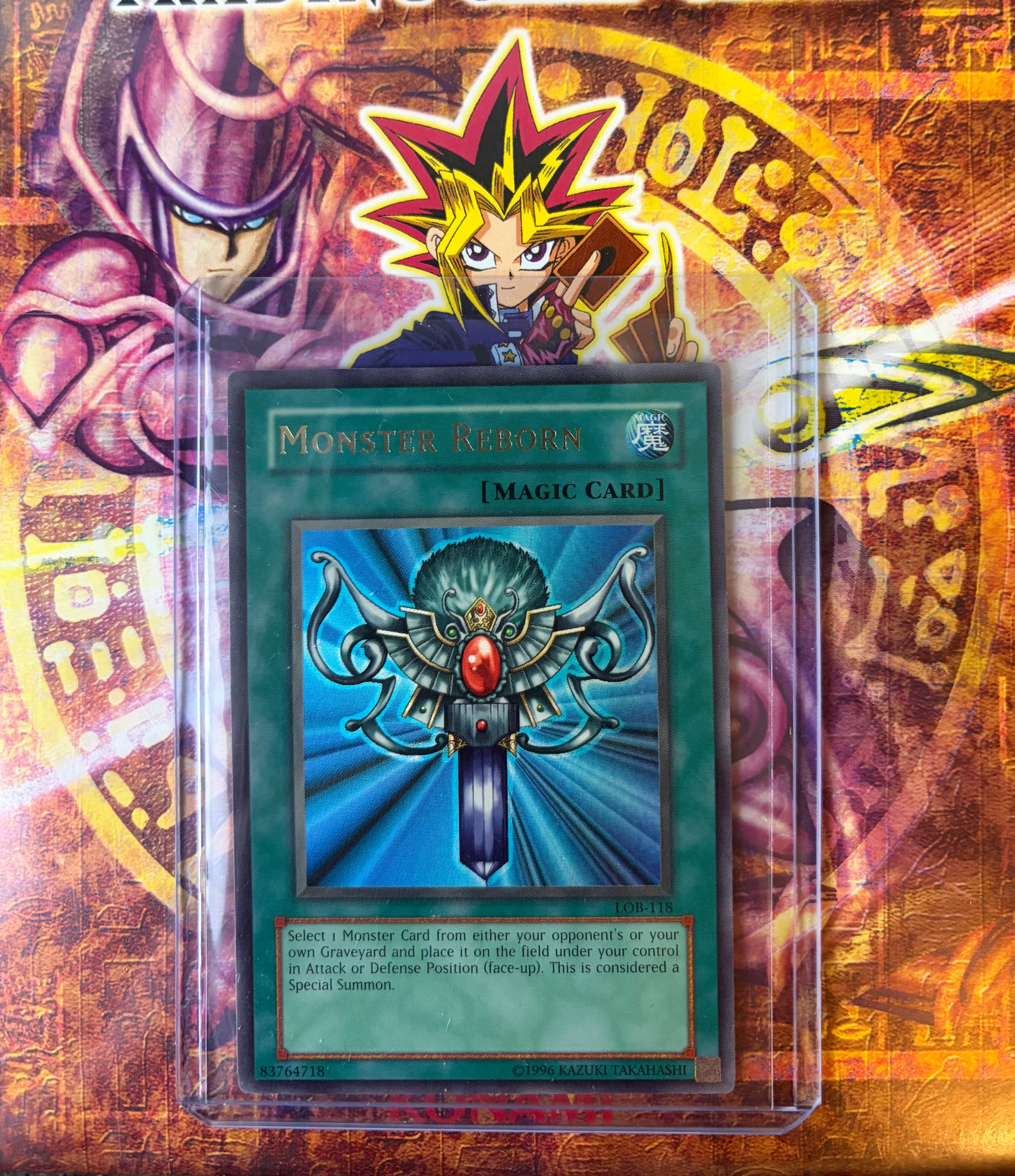 Monster Reborn LOB-118 Legend of Blue Eyes NM Englisch Yu-Gi-Oh!