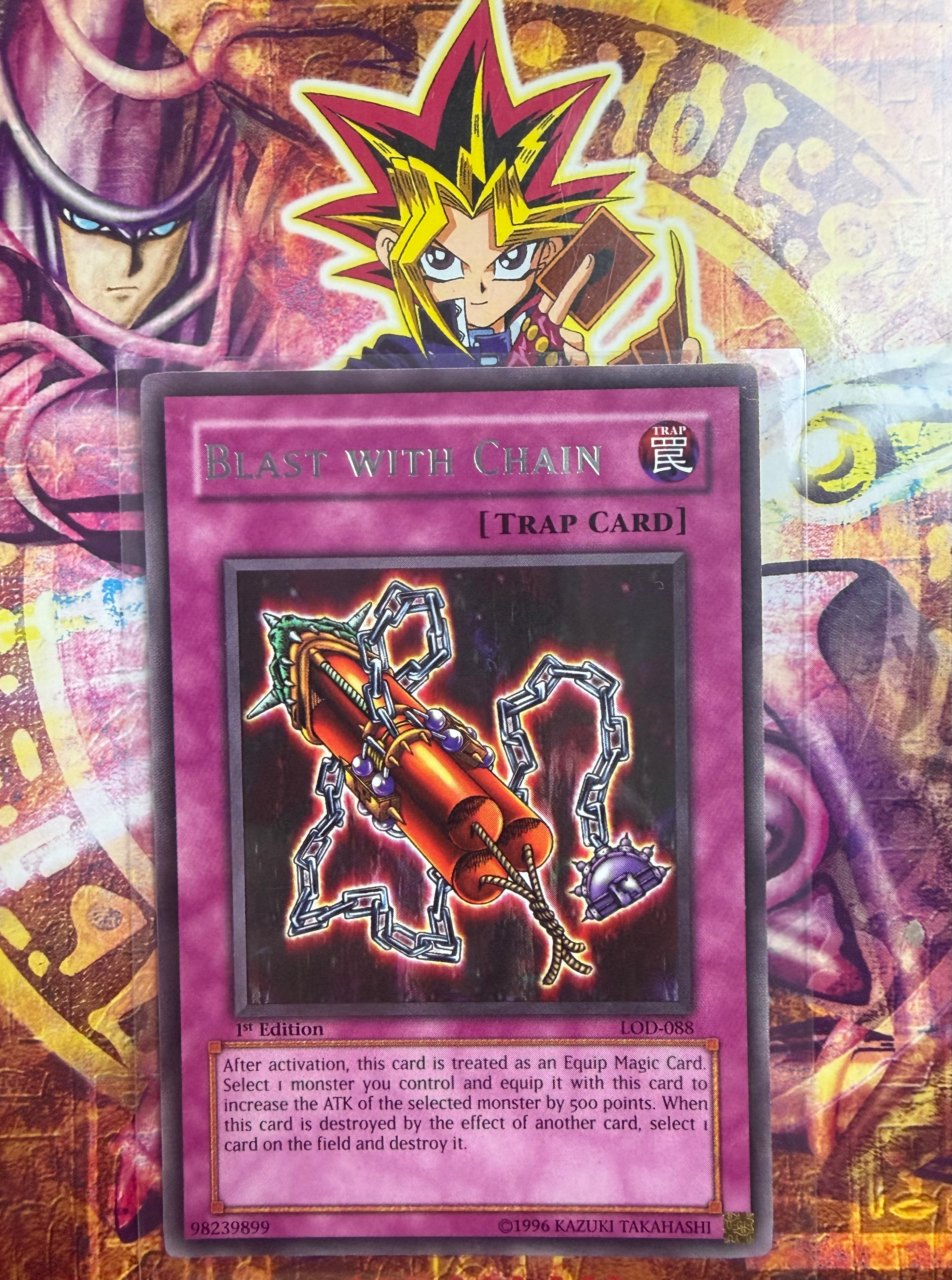 Blast with Chain LOD-088 1st Edition NM Englisch Legacy of Darkness Yu-Gi-Oh